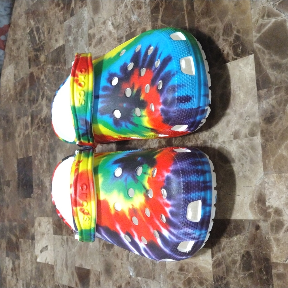 Tye Dye Crocs